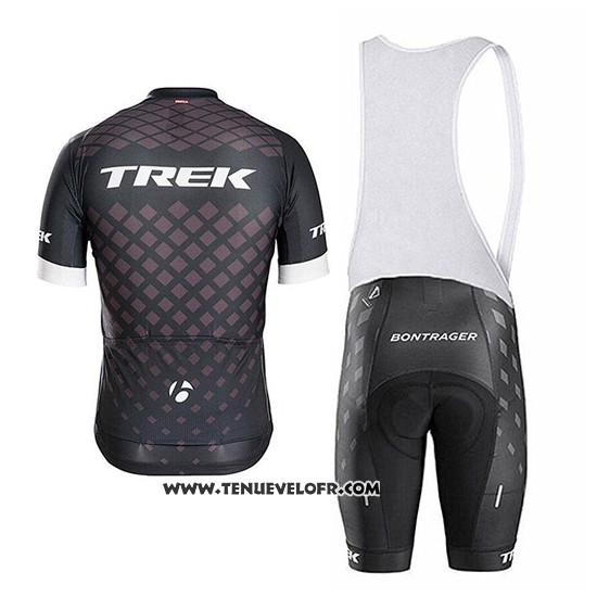 2017 Maillot Ciclismo Trek Bontrager Gris Manches Courtes et Cuissard